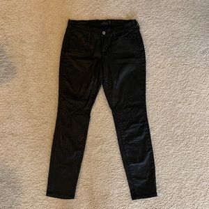 Black Metallic Lucky Skinny Jeans